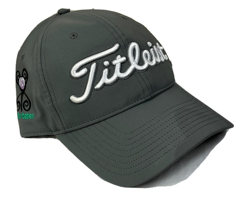 Titleist Golf for Babies Tournament Hat Mens Gray Strapback 3D Logo Cap